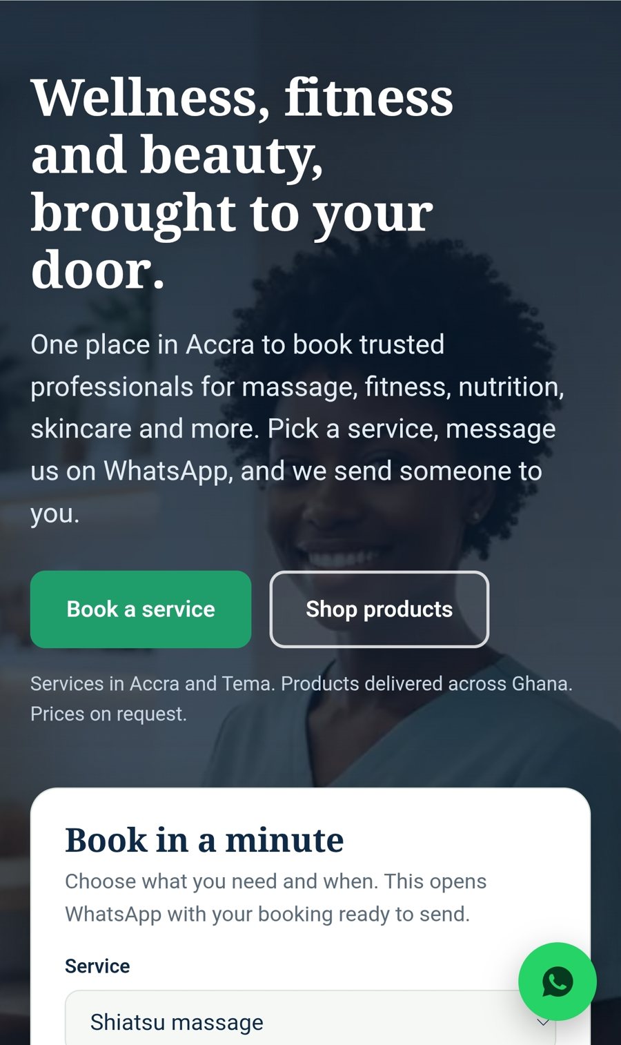 MOZLYT homepage on a phone